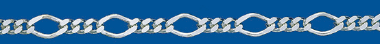 FIGARO ROMBO Silver chain (1X3) 200