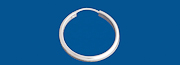A 1062 Silver creole Half-round wire                   (Weight per pair) 0