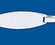 Identidad bebe de plata D.ROMBO 40 X 16cm     Placa oval Anilla Intermedia a 2cm