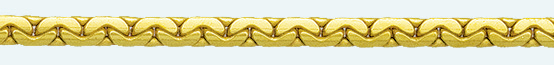 Cadena latón chapada en oro COBRA Almendra 200