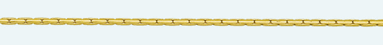 Cadena latón chapada en oro COBRA Redonda 150