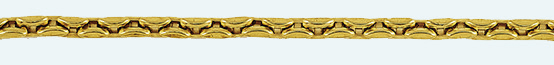 TRACE Brass gold plated chain Square 500