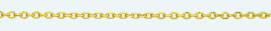TRACE Brass gold plated chain Diamond cut 100