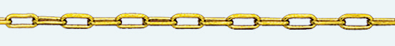 TRACE Brass gold plated chain Belcher Diamond cut 150