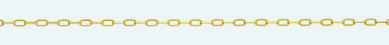 TRACE Brass gold plated chain Belcher Flat 60