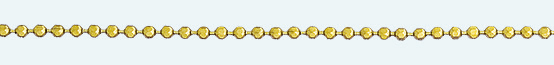 BALLS Brass gold plated chain Diamond cut 240