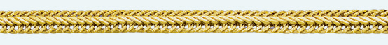 FOX TAIL Brass gold plated chain Flat 200