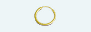 A 1056 Brass gold plated creole Round wire 2,00mm           (Weight per pair) 0