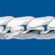 CURB Silver chain Oval