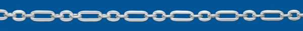 TRACE Silver chain Figaro (1X3)