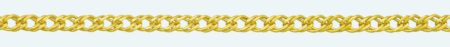 DOUBLE ROMBO 18Kt gold chain