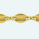 COFFEE BEAN Brass gold plated chain