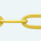 TRACE Brass gold plated chain Belcher Flat