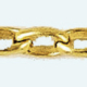BELCHER Brass gold plated chain Oval