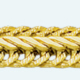 FOX TAIL Brass gold plated chain Flat