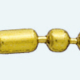 BALLS Brass gold plated chain Figaro (1X2)