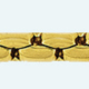 TRACE Brass gold plated chain Diamond cut 4 sided
